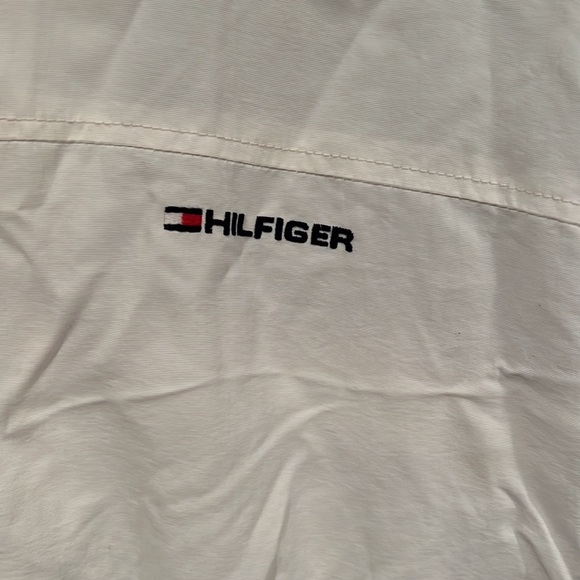 Vintage Tommy Hilfiger extra-large lined windbreaker white. - Picture 2 of 5